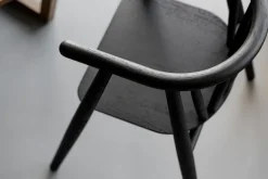 Oaklings Storm kid's chair, black stained oak