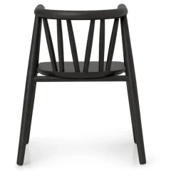 Oaklings Storm kid's chair, black stained oak