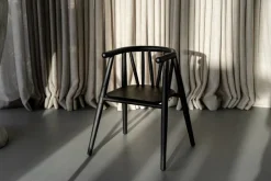 Oaklings Storm kid's chair, black stained oak