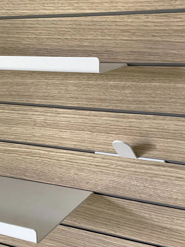 OOJA displays W001 wall display, oak - grey