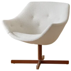 Ornäs Mandariini chair, chestnut oak - offwhite Orsetto 011