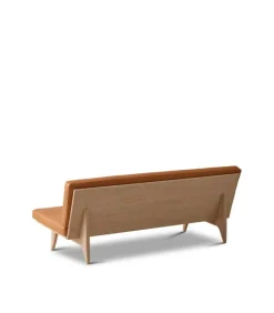 Ornäs Åre 3-seater sofa, oak - cognac leather