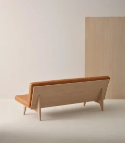 Ornäs Åre 3-seater sofa, oak - cognac leather