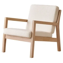 Ornäs Rialto lounge chair, white lacquered oak - Orsetto 011