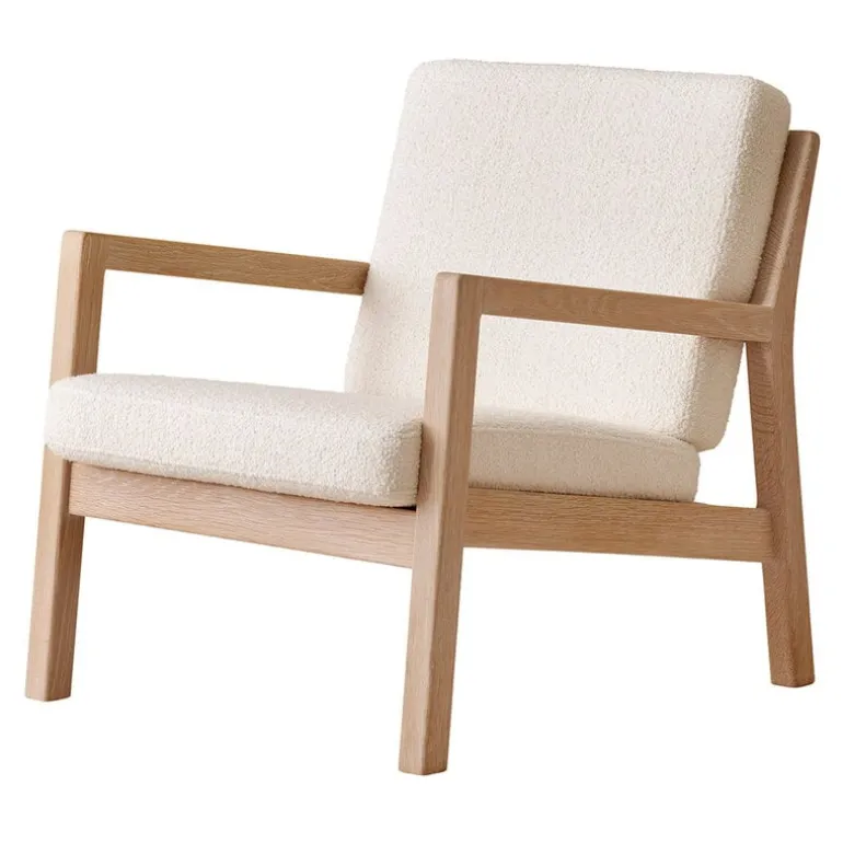 Ornäs Rialto lounge chair, white lacquered oak - Orsetto 011