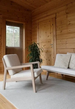 Ornäs Rialto lounge chair, white lacquered oak - Orsetto 011