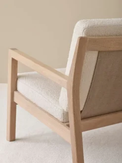 Ornäs Rialto lounge chair, white lacquered oak - Orsetto 011