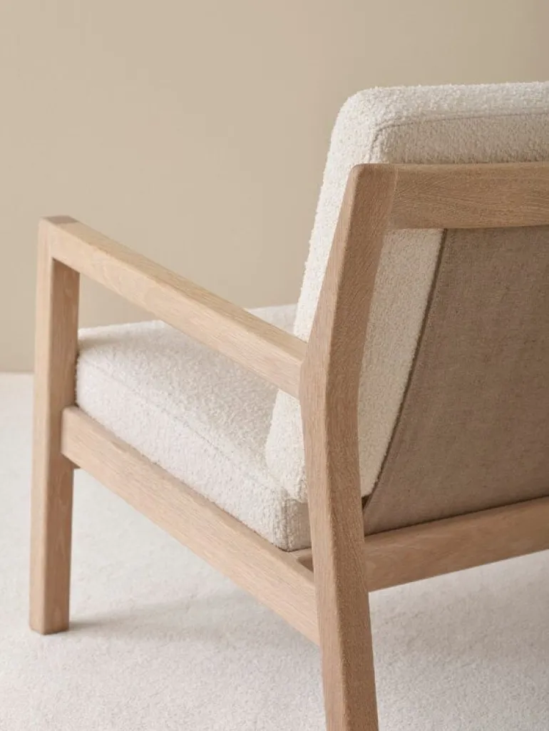 Ornäs Rialto lounge chair, white lacquered oak - Orsetto 011