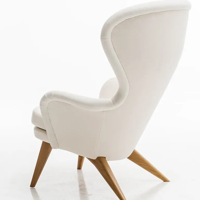 Ornäs Siesta lounge chair, oak - white Tonus 100