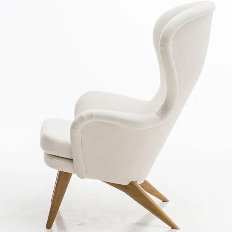 Ornäs Siesta lounge chair, oak - white Tonus 100