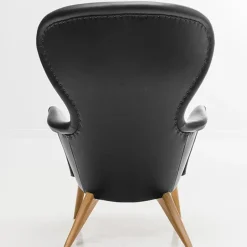 Ornäs Siesta lounge chair, oak - black leather Sørensen