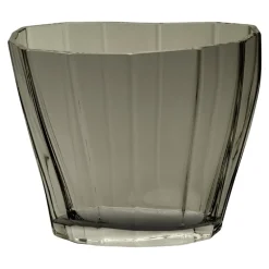 Orrefors Reed vase, 175 mm, clear smokey green