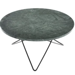 OX Denmarq O table, black - green marble