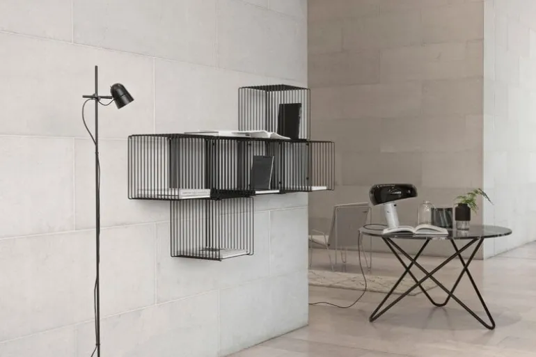 OX Denmarq O table, black - black marble