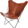 OX Denmarq Papillon chair, cognac leather