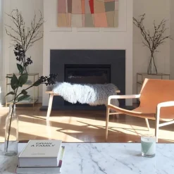 OX Denmarq Rama lounge chair, natural leather - soaped oak