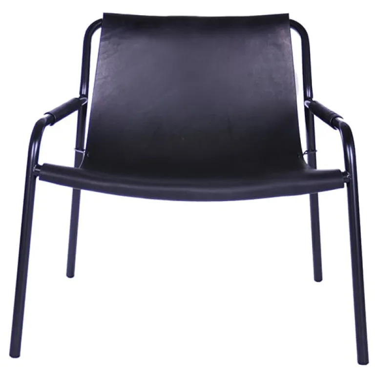 OX Denmarq September chair, black leather