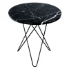 OX Denmarq Tall Mini O table, black - black marble