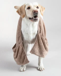 PAIKKA Drying towel, 40 x 100 cm, taupe