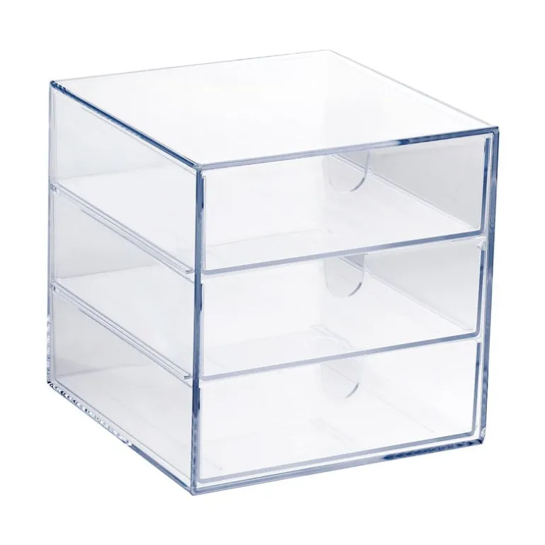 Palaset 3-drawer box, clear
