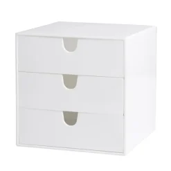 Palaset 3-drawer box, white