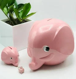 Palaset Maxi Elephant moneybox, pastel pink