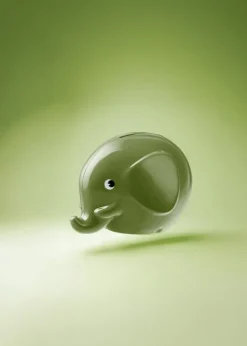 Palaset Medi Elephant moneybox, forest green