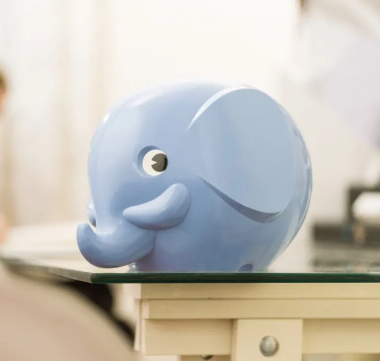 Palaset Medi Elephant moneybox, light blue