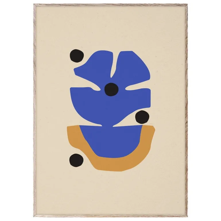 Paper Collective Flor Azul poster
