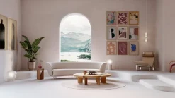 Paper Collective Flor Azul poster