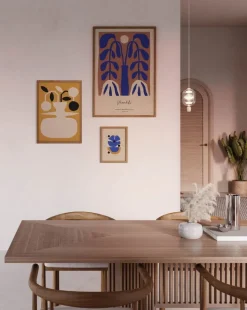 Paper Collective Flor Azul poster