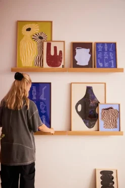 Paper Collective Gallery Shelf, oak