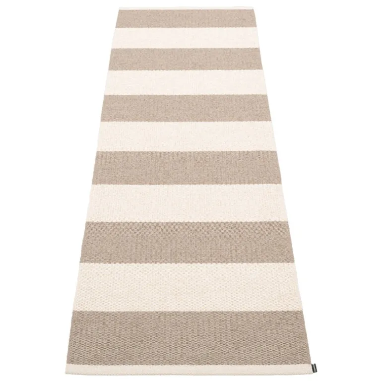 Pappelina Bob rug, 70 x 225 cm, mud - vanilla