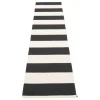 Pappelina Bob rug, 70 x 300 cm, black - vanilla