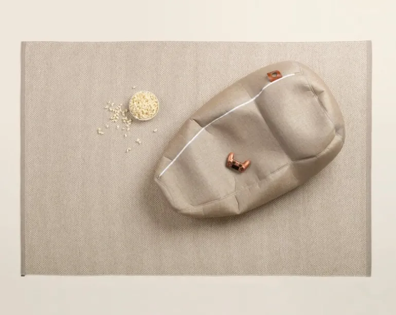 Pappelina Effi rug 85 x 160 cm, mud - beige - vanilla