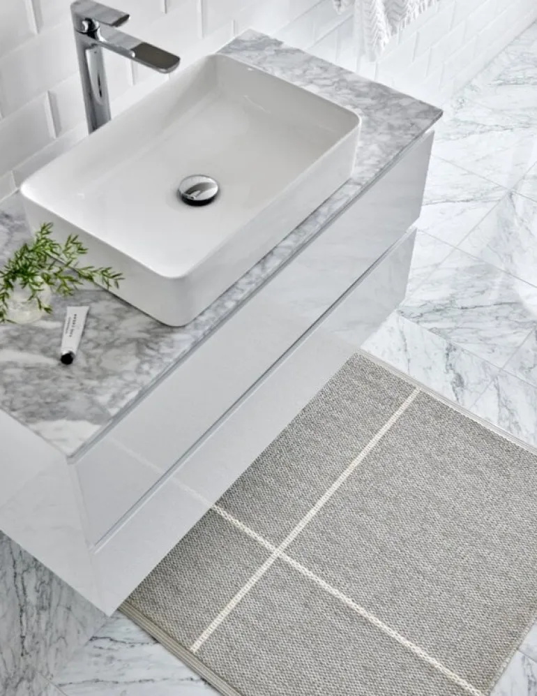 Pappelina Fred rug, 70 x 270 cm, linen - vanilla