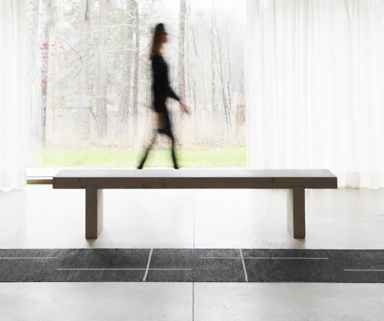 Pappelina Fred rug, 70 x 180 cm, black - vanilla