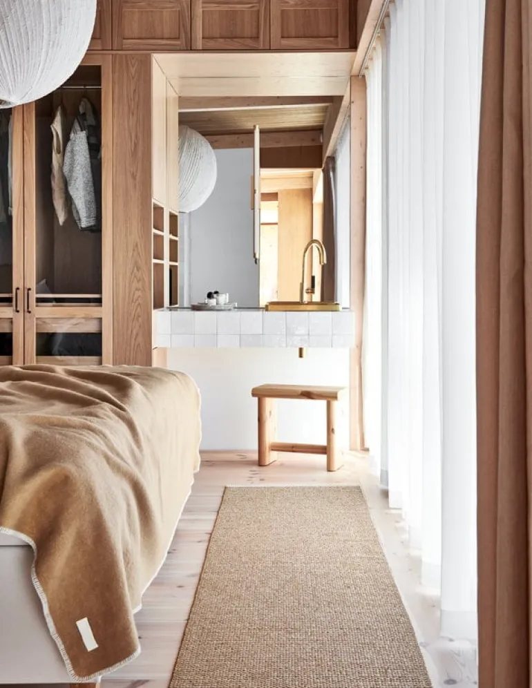 Pappelina Mono rug, 85 x 160 cm, ochre