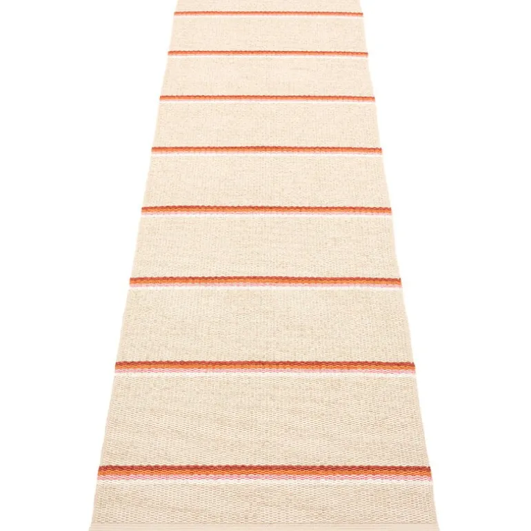 Pappelina Olle rug 70 x 240 cm, brick - cream