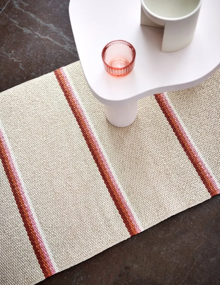 Pappelina Olle rug 70 x 240 cm, brick - cream