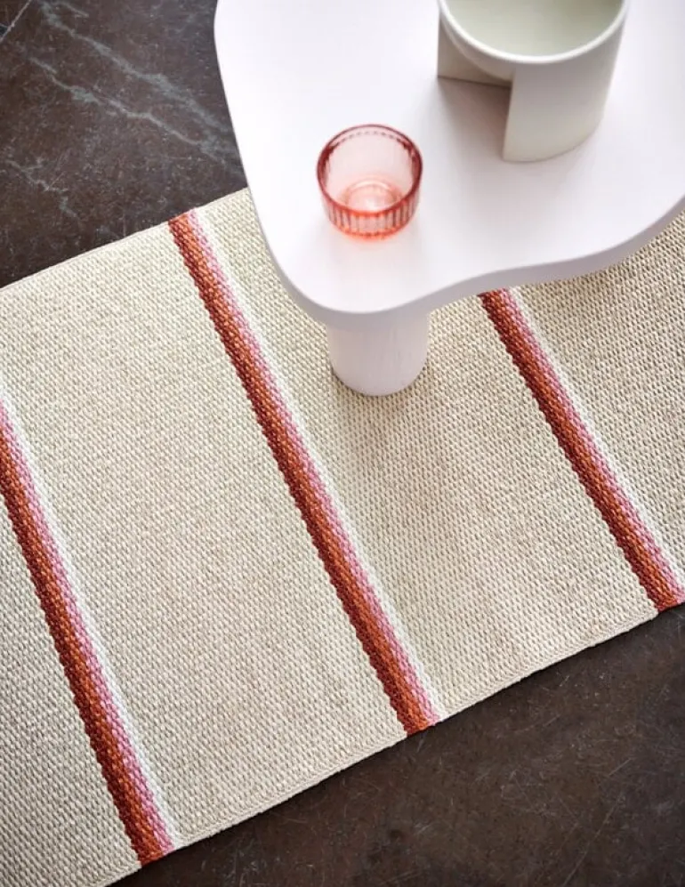 Pappelina Olle rug 70 x 240 cm, brick - cream