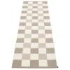 Pappelina Pix rug, 70 x 240 cm, dark linen - vanilla - linen