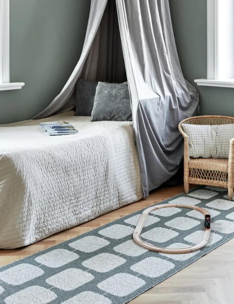 Pappelina Sten rug, 70 x 200 cm, army green - grey