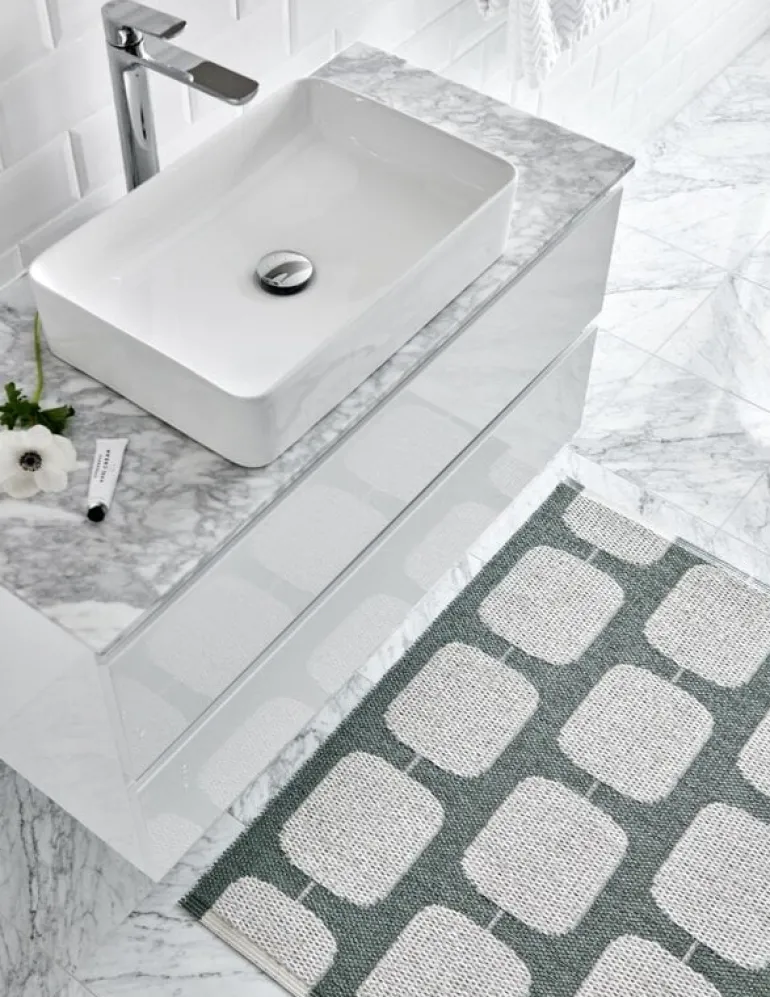 Pappelina Sten rug, 70 x 100 cm, army green - light grey