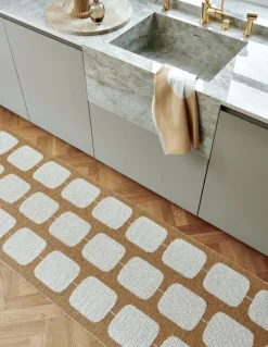 Pappelina Sten rug, 70 x 200 cm, ochre - vanilla