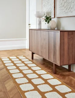 Pappelina Sten rug, 70 x 200 cm, ochre - vanilla