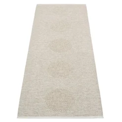 Pappelina Vera 2.0 rug, 70 x 200 cm, linen - stone metallic
