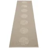 Pappelina Vera 2.0 rug, 70 x 280 cm, dark linen - linen metallic