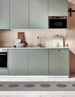 Pappelina Vera 2.0 rug, 70 x 280 cm, dark linen - linen metallic