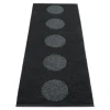 Pappelina Vera 2.0 rug, 70 x 200 cm, black - black metallic